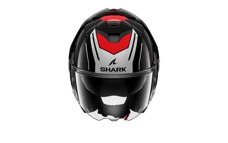Модуларна Отваряема  мото каска за мотор SHARK OXO RYDGER Black/Red