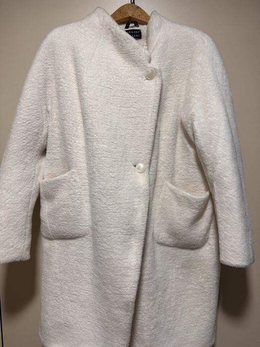 Еко шуба 52 р белая