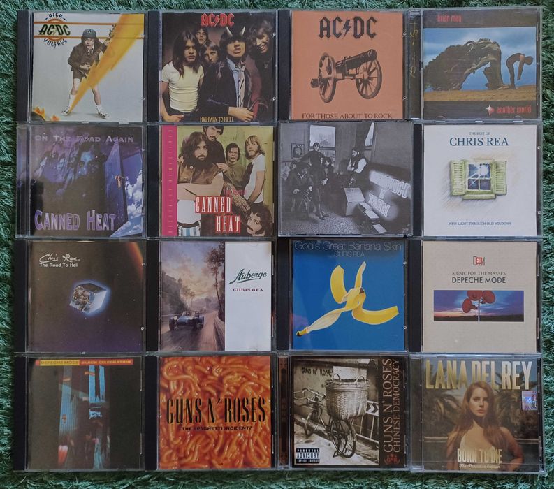 Cd-uri originale muzica Ac/Dc Beatles Guns n' Roses Metallica Michael Jackson Pink Floyd Queen Roger Waters Yello