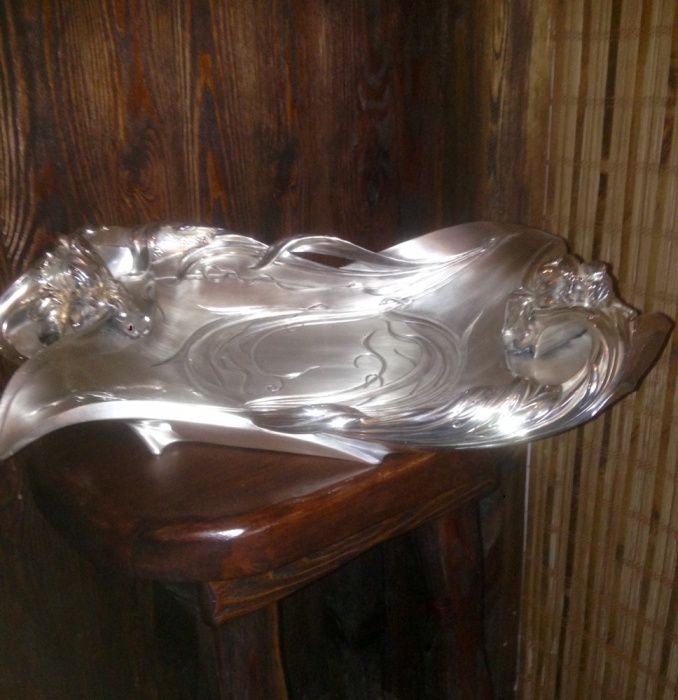 Фруктовница в серебре . Шикарный ПОДАРОК.