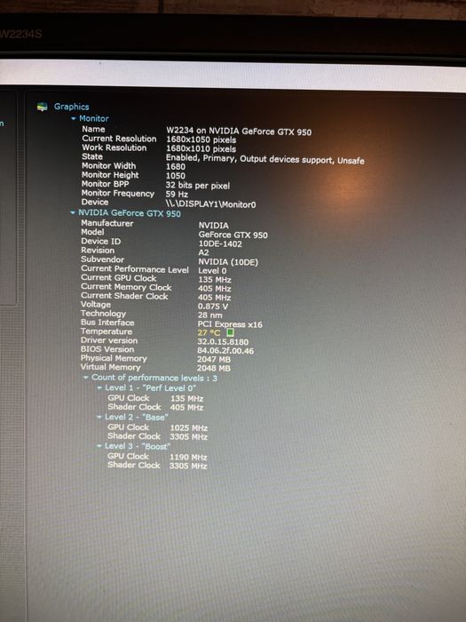 Видеокадта Gtx 950