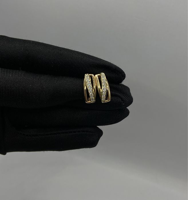 Золотые серьги | Красное золото 585 | 3,64 гр