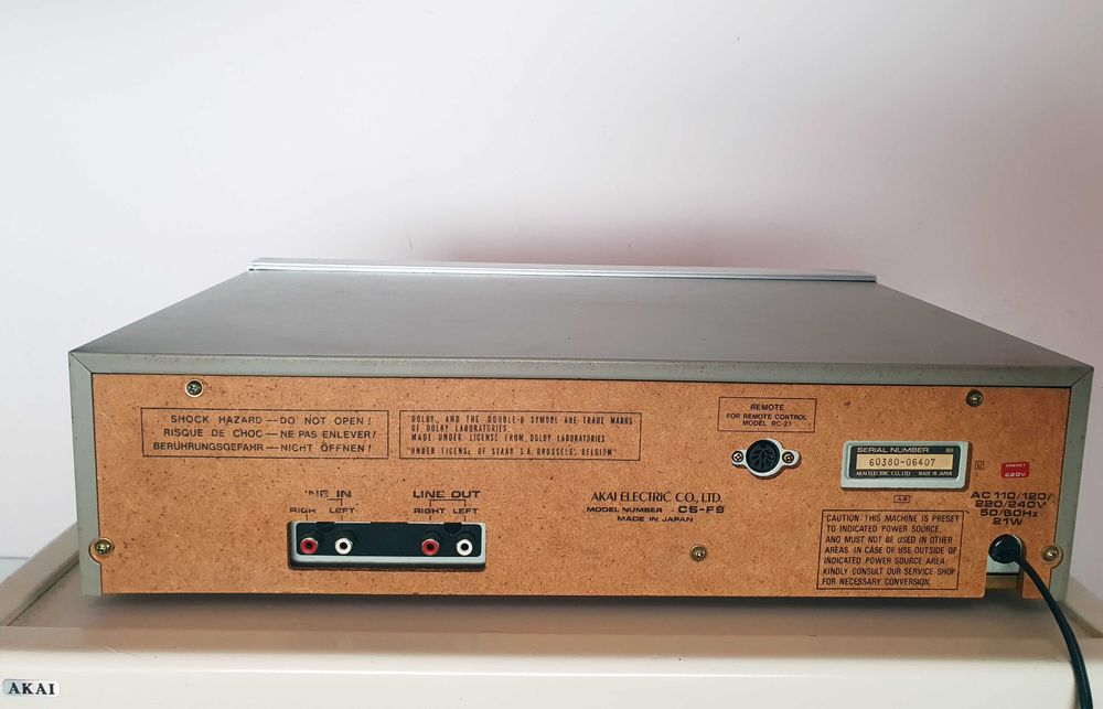 Casetofon deck Akai CS-F9
