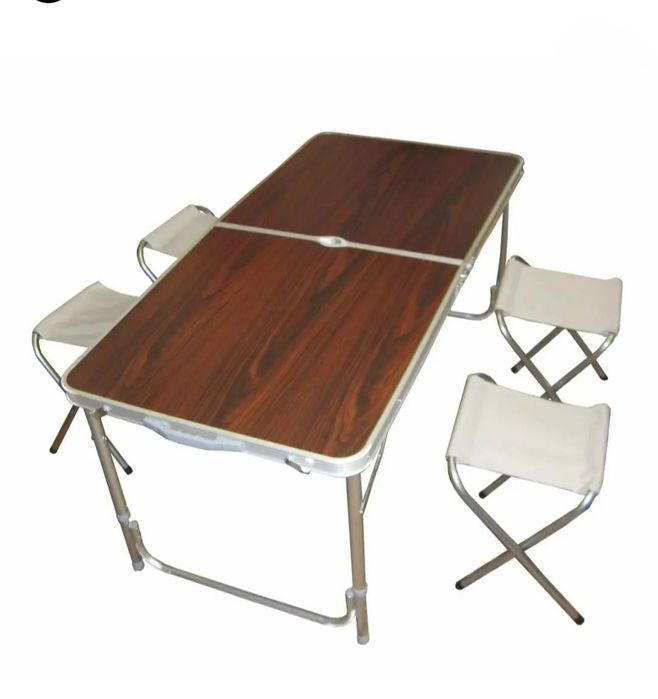 Походный  стол + 4 стула!