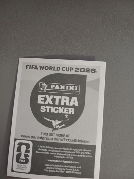 Vand extra sticker  Hakimi, silver world cup 2026