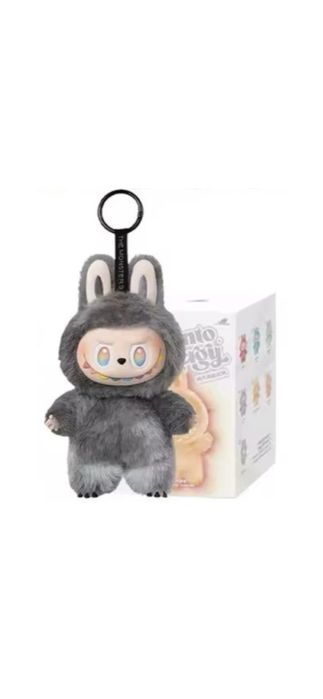 Jucarie plus Labubu, Gri + jucarie squishy