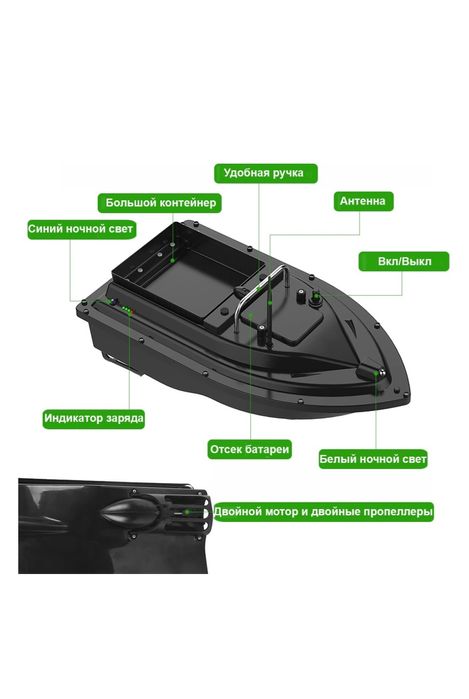 Прикормочный кораблик Manuowell D002