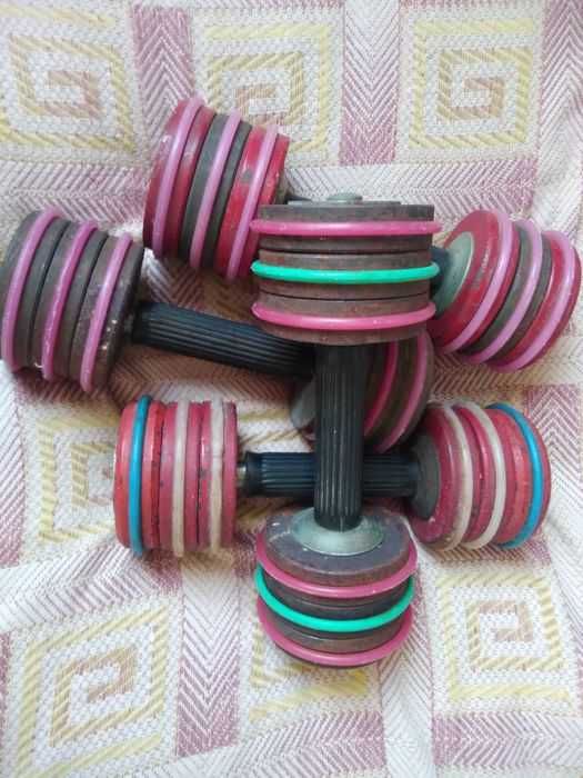 разборные гантели, вес 7 кг