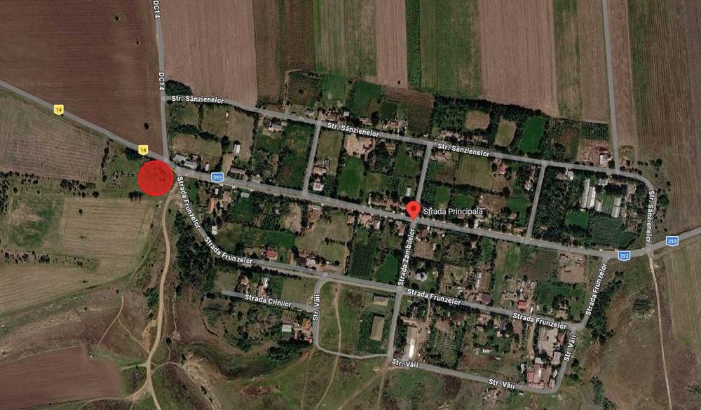 Teren 5.376 mp Coroana, Albești – acces direct la drum – 10 €/mp