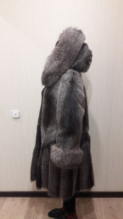 Шуба Нутрия с Песцом