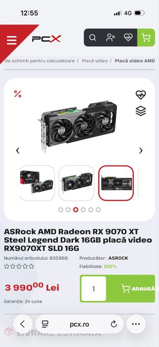 Placa video RX 9070XT