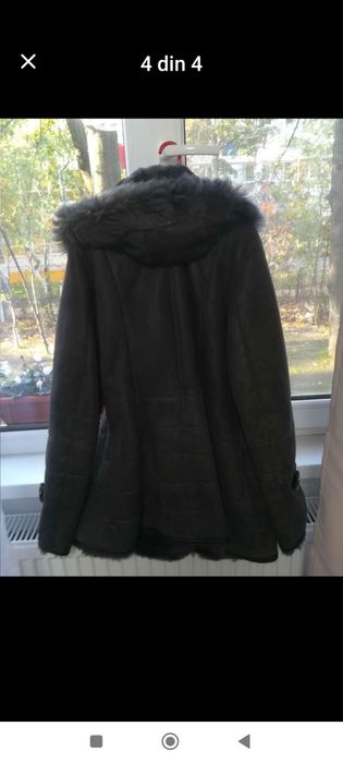 Cojoc dama blana naturala