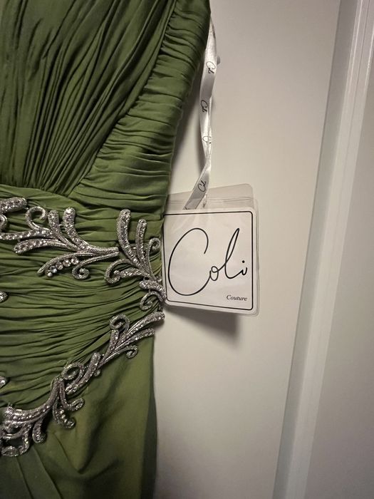 Rochie lunga matase naturala, model unicat, de designer, cu etichete