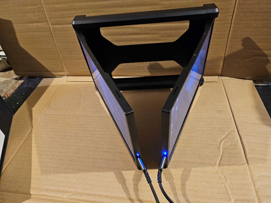 2 x Monitor IPS Dual screen Teamgee P2 1080p laptop tipC Hdmi