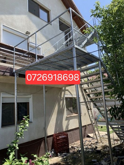 Scări și trepte  metalice la cel mai bun pret galvanizate externe