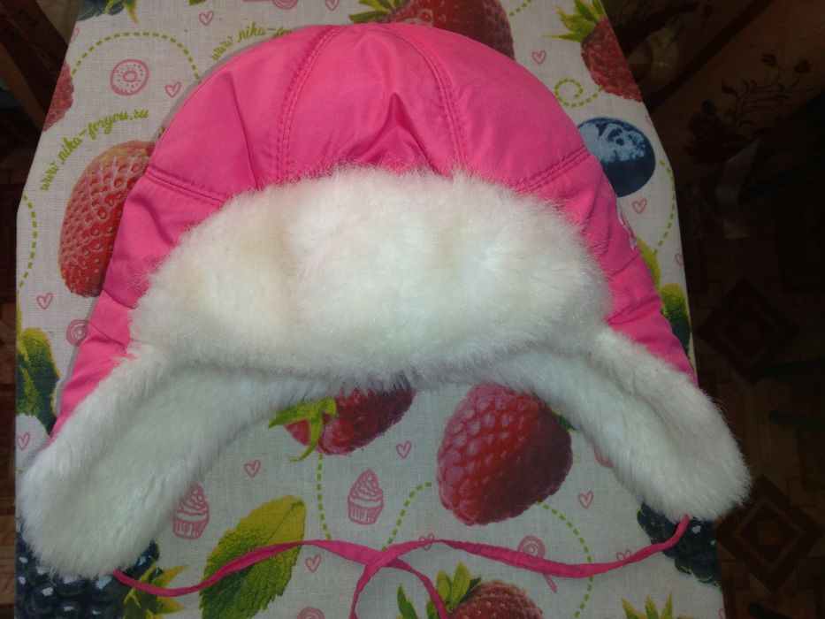 Шапка ушанка на девочку