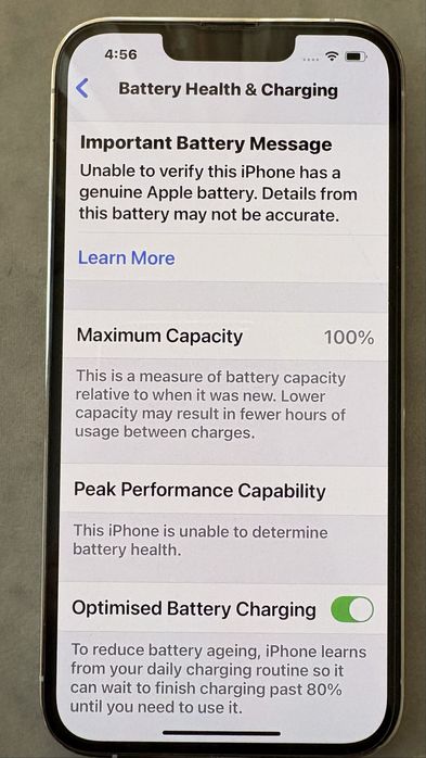 Iphone 13 pro,бял,128gb 100% капацитет,сменена батерия