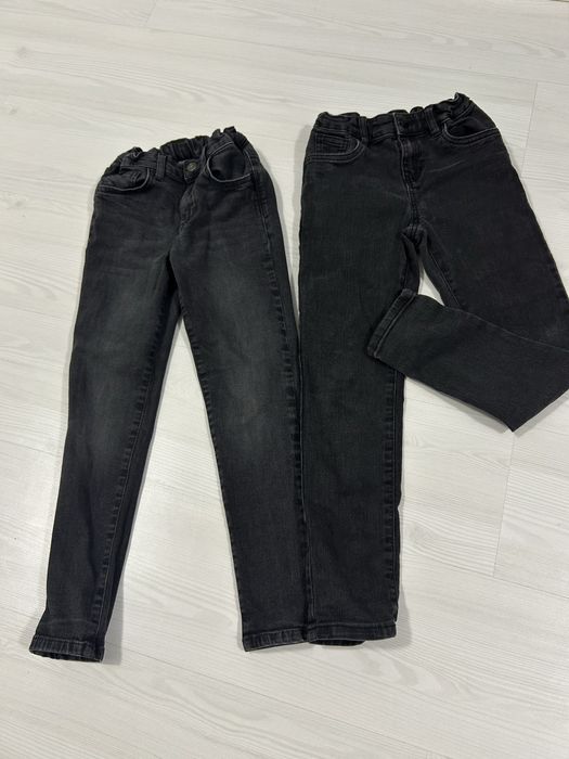 Blugi 122/128 negri