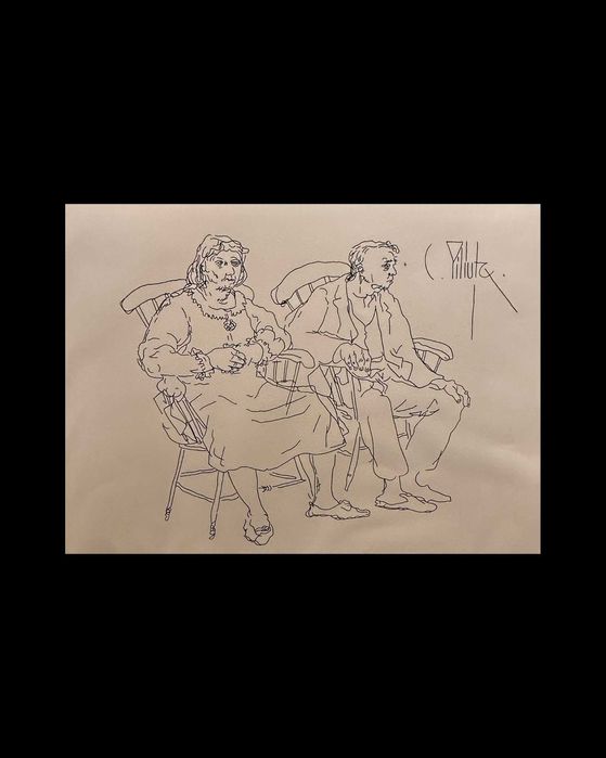 Schita semnată C. Piliuță