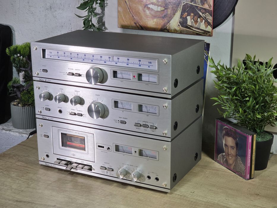 Linie audio AUDION, deck D-200, tuner T-200, amplificator A-200,retro
