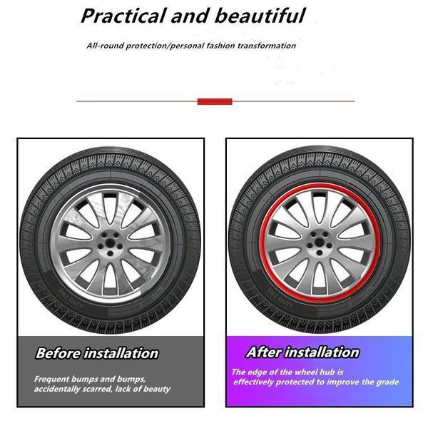 Протектор За Джанти 3178 Кант За Джанти 16ц. - Силикон, 4 цвята- 2 бро