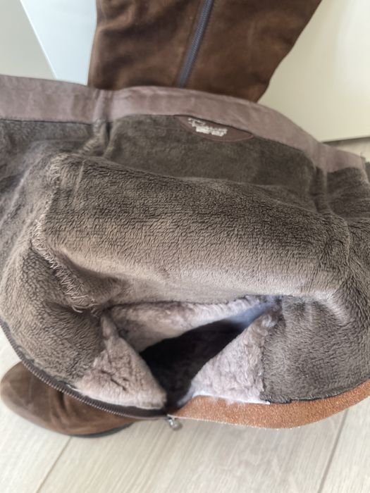 Сапоги натуральная замша