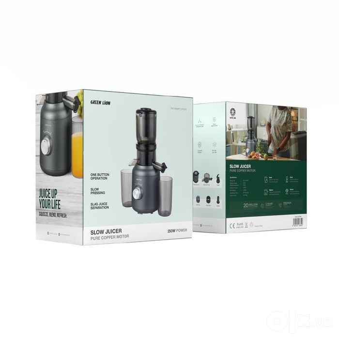 Шнековая соковыжималка Green Lion Slow Juicer, 250 Вт