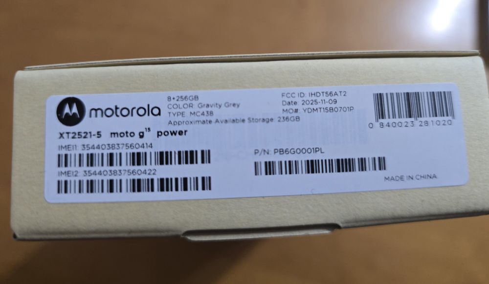 De vânzare Motorola G15 Power Nou + îmcărcător original
