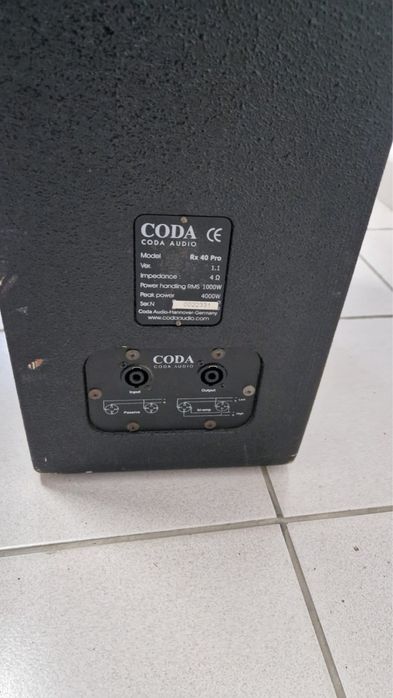 Vand boxe Coda Audio RX40 ( Dynacord VL212 ) Zalau • OLX.ro