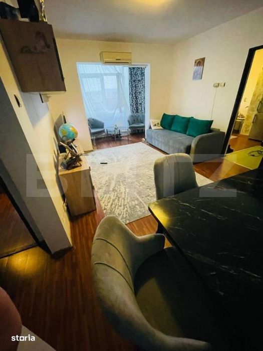 Apartament 3 camere, super finisat, etaj 4, aer conditionat – Zona