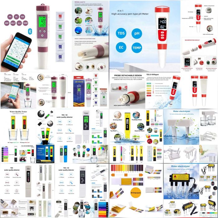 Аквариум, бассейн ва иссиқхона учун сув ўлчагичлар ва Электролизерлар