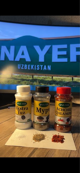 “ Ona yer”  mahsulotlari sotuvda  : TUZ, QALAMPIR VA MURCH