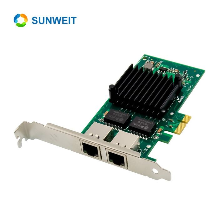 # PCi-e Intel i350-T2 Dual RJ45 Gigabit Сетевая карта Server Lan Card