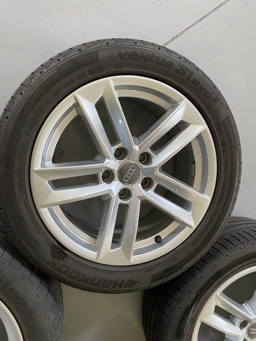 Jante originale Audi 17' A4 B9/B8  + anvelope vară Hankook A3, A5, A6