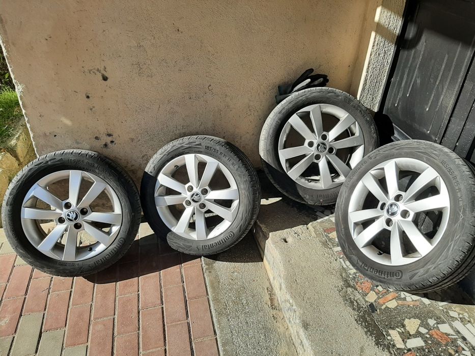 Vind set roti 185/55 R15 H xl anvelope Continental Eco contact 6 jante