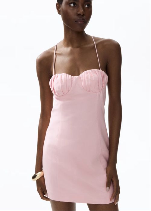 Рокля  от ленена смес ZARA