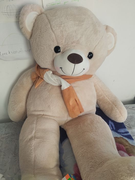 Плюшевая мишка, с ростом 1м