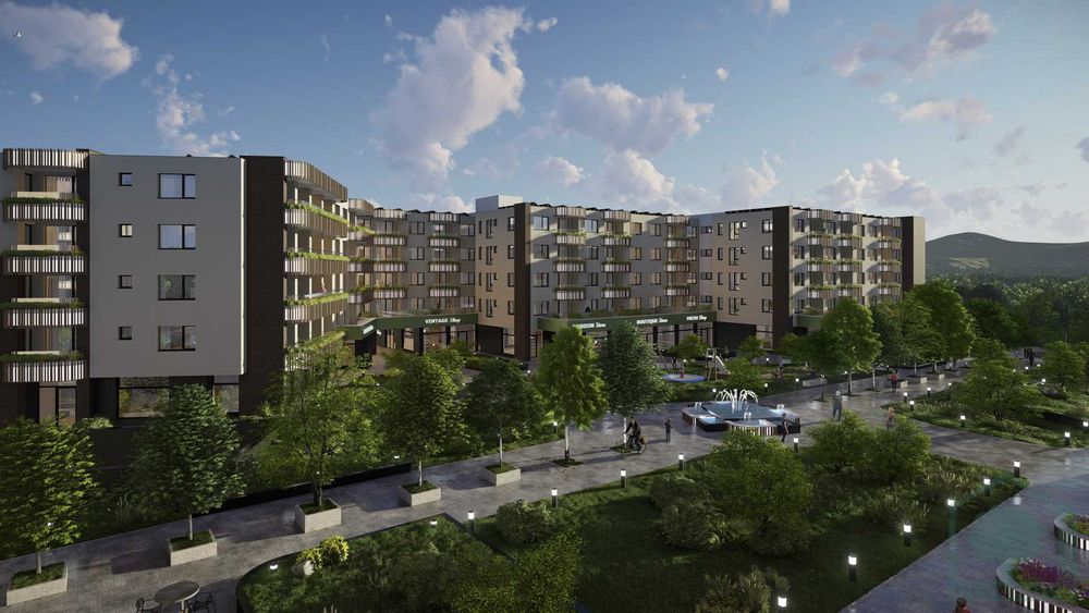 Едностаен апартамент 2026г 44 кв.м. (на зелено) в комплекс Green City