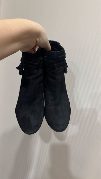 Ботильоны из замши