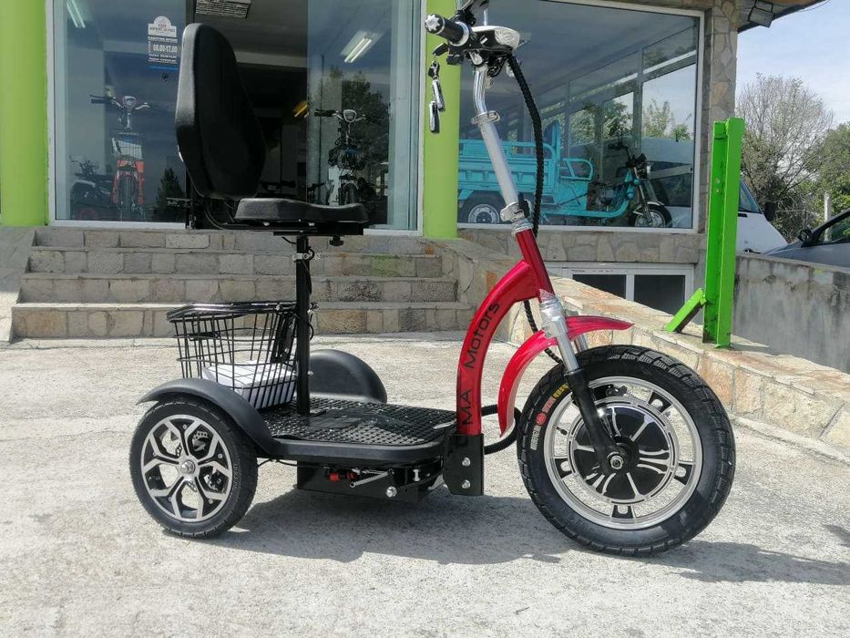 Електрическа Триколка А3 750W/48V/12Ah - RED (с предно предаване)