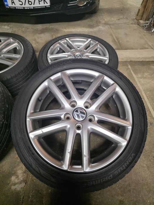 Джанти с гуми 5x112/17 цола стават за VW Golf, Passat, Sharan, Touran.