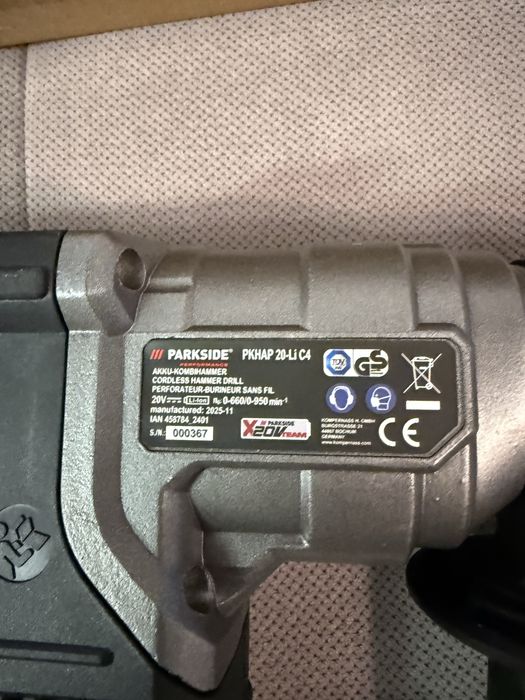 Parkside ciocan rotopercutor nou