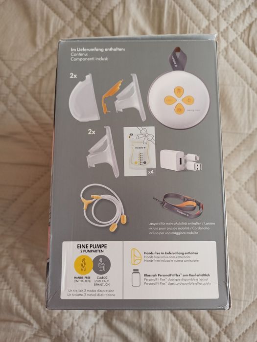 Двойна електрическа двуфазна помпа за кърма Swing Maxi Hands-Free - Medela