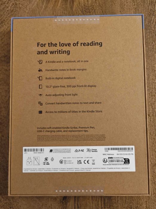 НОВ Kindle Scribe (2024) четец 32GB - 10.2" - с Premium Pen + ГАРАНЦИЯ