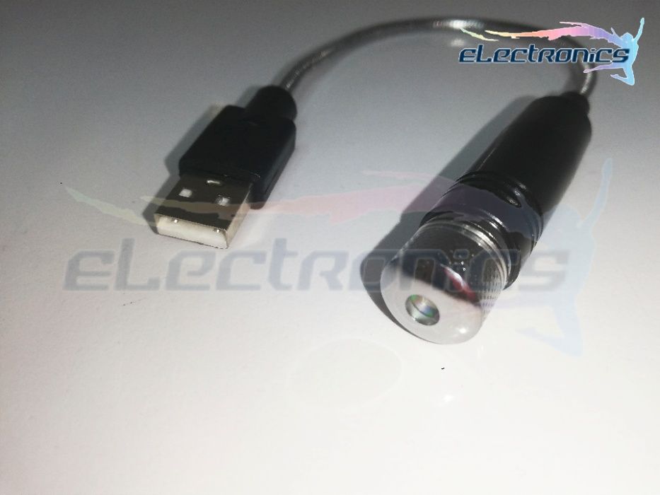 LED прожектор лазер със звезден ефект за таван на кола, USB
