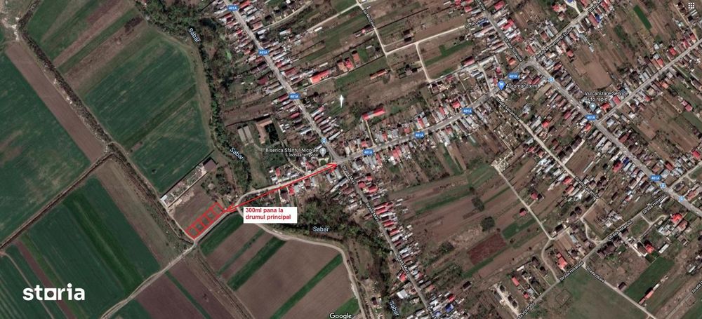 Teren 1700 mp de inchiriat Clinceni Bragadiru langa A0  + container