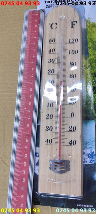 termometru clasic interior si exterior 27cm inaltime