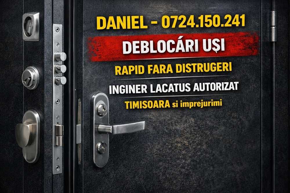 Lacatus Deblocari Usi Timisoara Rapid Fara Distrugere