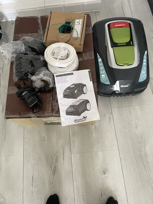 Robot tuns iarba Grow L1200 – complet, cu stație + fir, funcțional