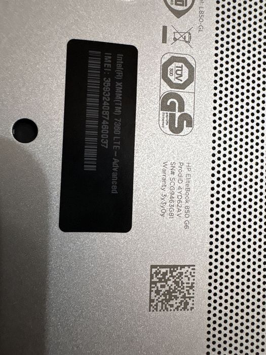 HP EliteBook 850 G6 256gb 16 gb cu tachscreen